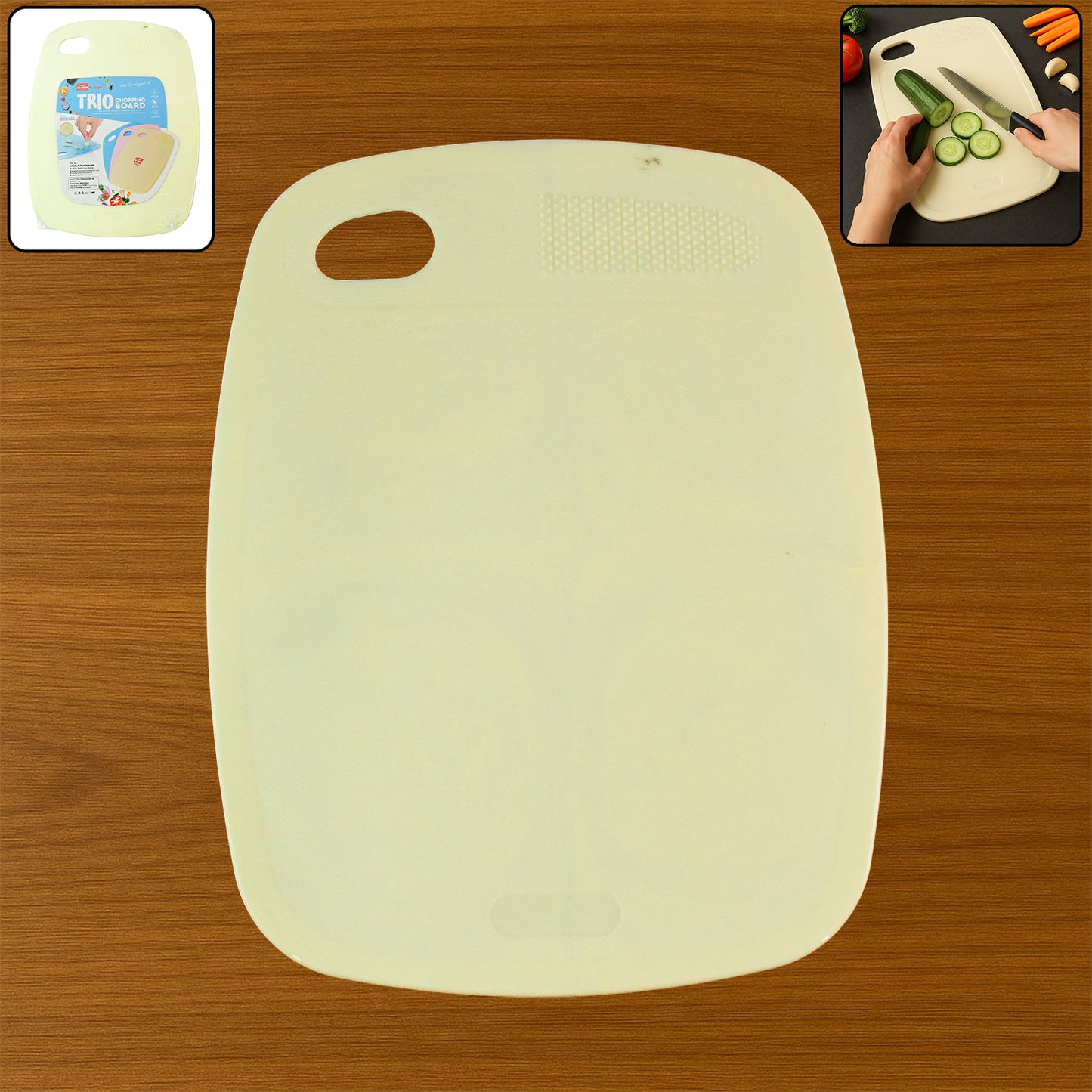 Multipurpose Plastic Chopping Board For Kitchen Use 28x22 Cm (1 Pc)