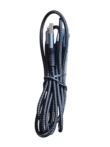 3 in 1 USB Cable For Fast Charging & Data Sync -black color