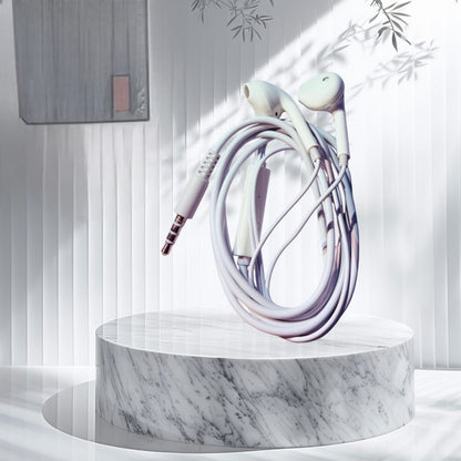 Wired Earphones with Inline Control, 3.5mm Jack, White