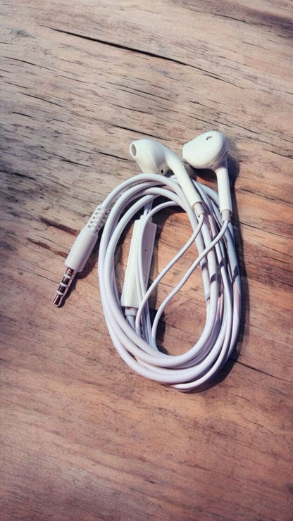 Wired Earphones with Inline Control, 3.5mm Jack, White
